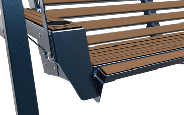 Porch Swing Blue Hammertone