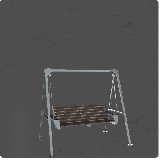 Porch Swing Black/White Texture