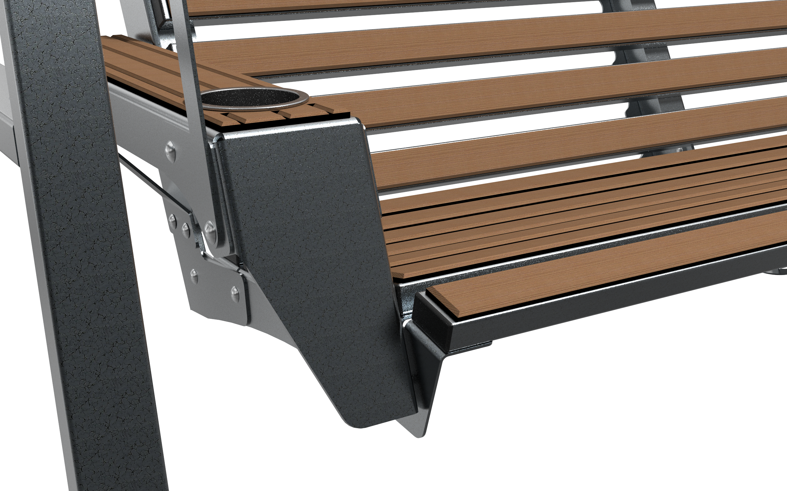 Porch Swing Black/White Texture